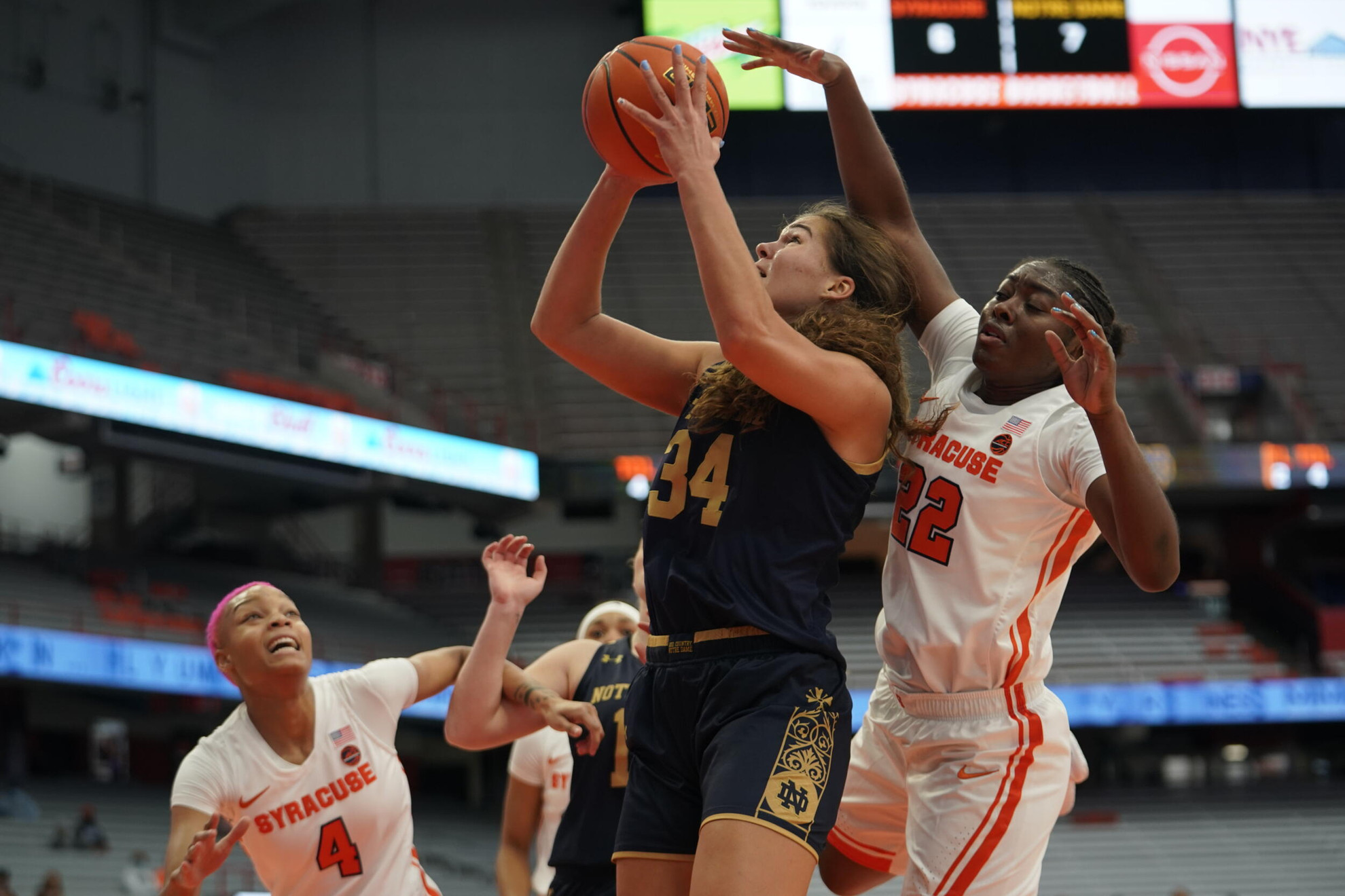 Irish Run Away Late Defeating Syracuse 82-56 to Open ACC Play Irish Run Away Late Defeating Syracuse 82-56 to Open ACC Play