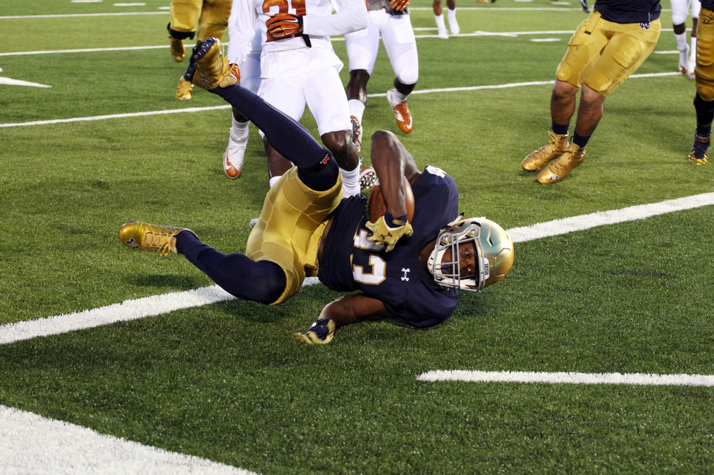 Notre Dame 38,  Texas 3