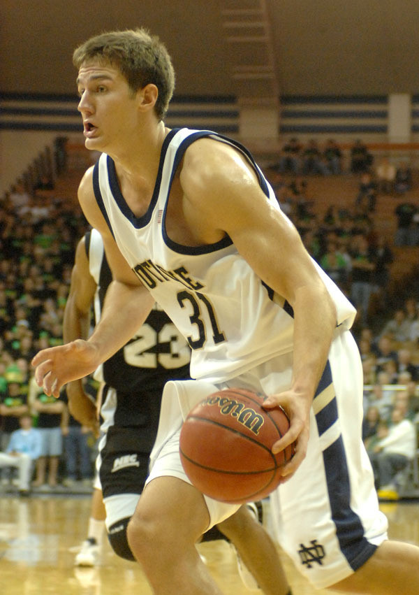 Notre Dame Crushes Monmouth 76-33 Rob Kurz scored 15 points to lead Notre Dame