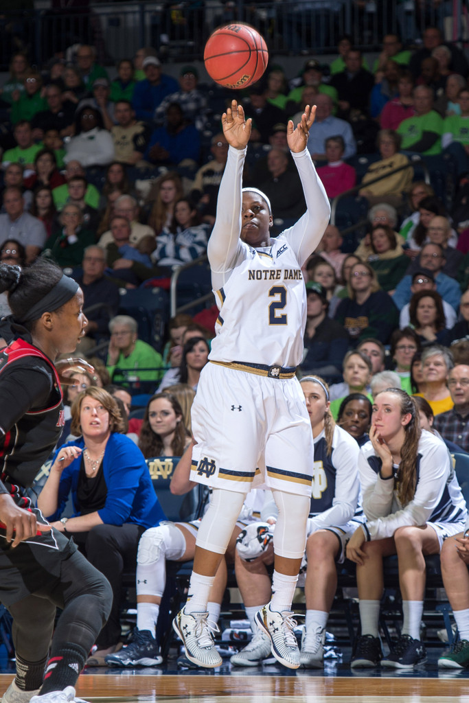 No. 3 Notre Dame, 82 vs. NC State, 46