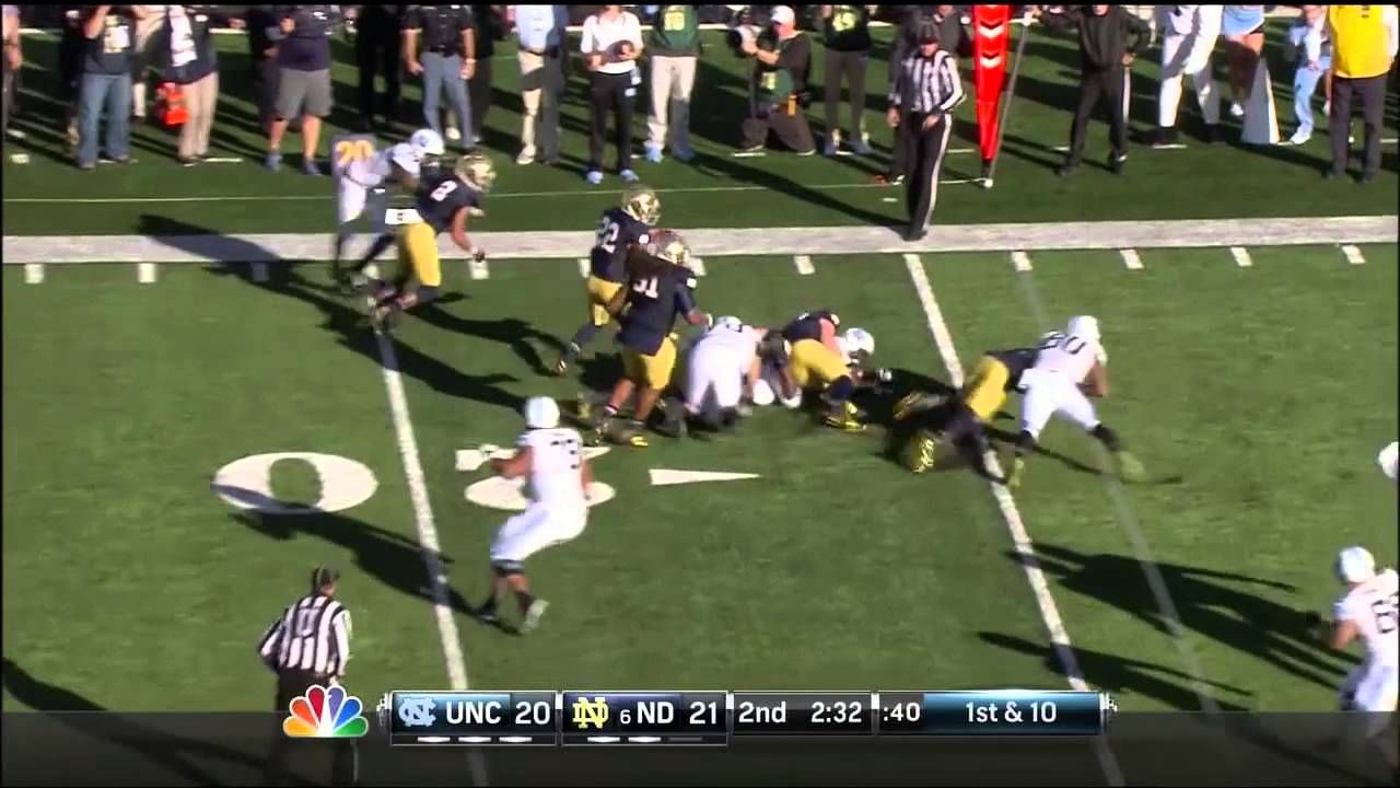 FB - Fumble Recovery and Folston TD #NDQuickPlays