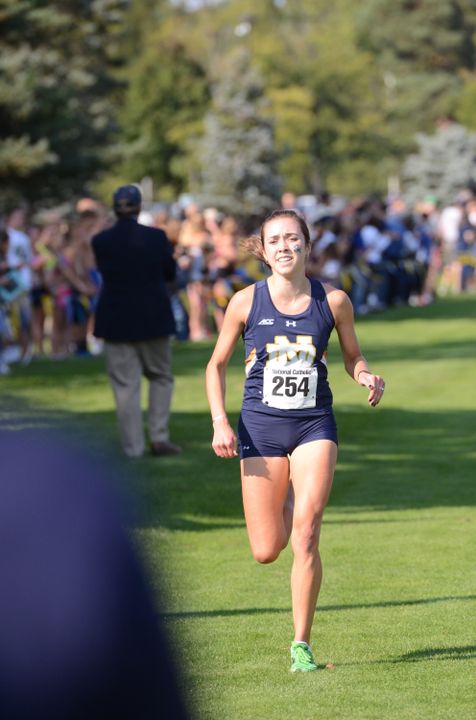 Danielle Aragon's 25th-place finish earned the junior all-region honors and helped the Irish to a sixth-place finish.