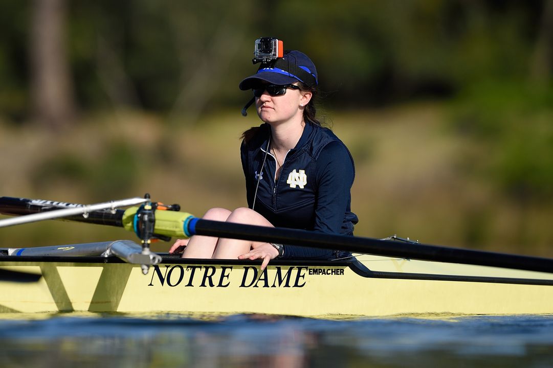 Freshman coxswain Reilly Kearney will make her first career NCAA Championship appearance with the Notre Dame first varsity eight this weekend in Gold River, California