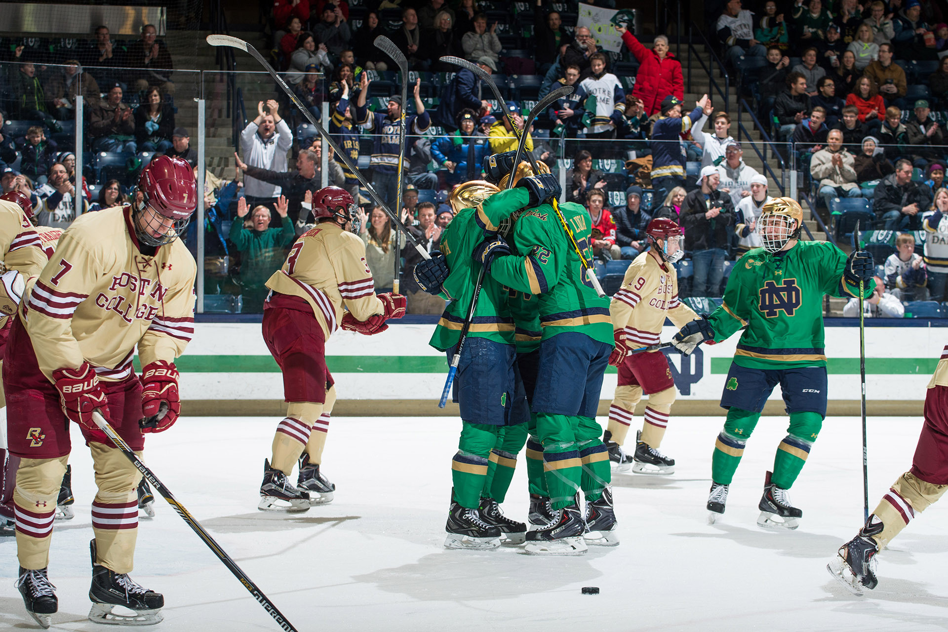 Hockey Faces Challenging 2015-16 Schedule Boston College is among the five 2015 NCAA participants which Mario Lucia and the Irish will welcome to South Bend in 2015-16.