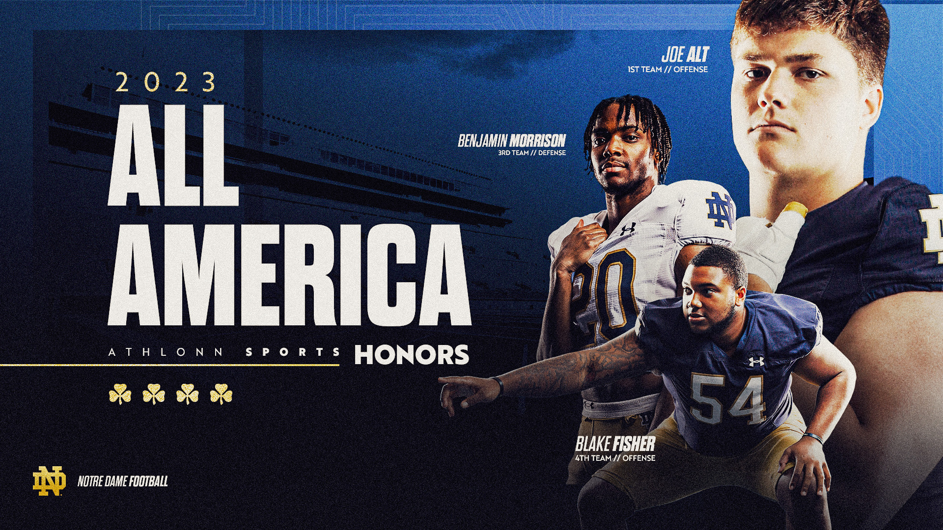 Athlon Selects Three Irish Players For 2023 Preseason All-America Team Athlon Selects Three Irish Players For 2023 Preseason All-America Team