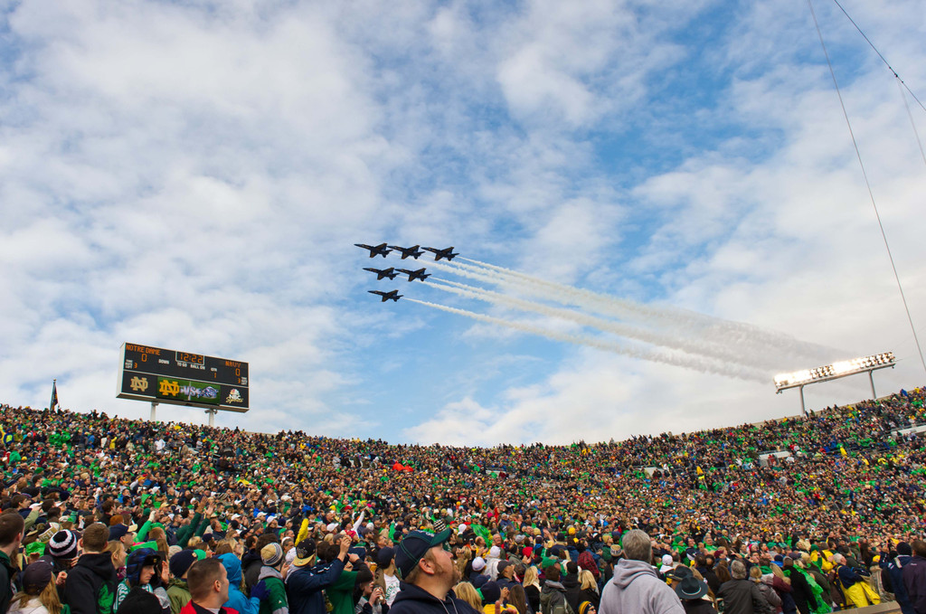 Notre Dame vs. Navy (USATSI)
