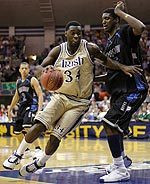 Irish Battle Blue Demons In Regular Season Finale A BIG EAST Championship berth is on the line for Senior Torin Francis and the Irish.
