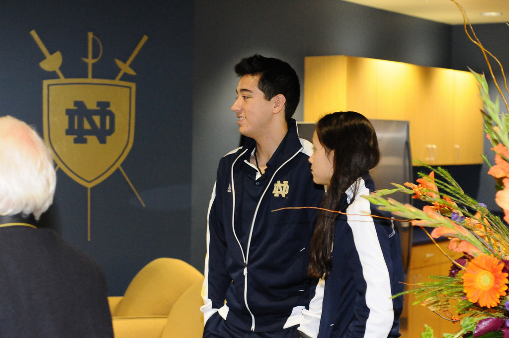 Notre Dame Fencing Dedication 10-20-2012