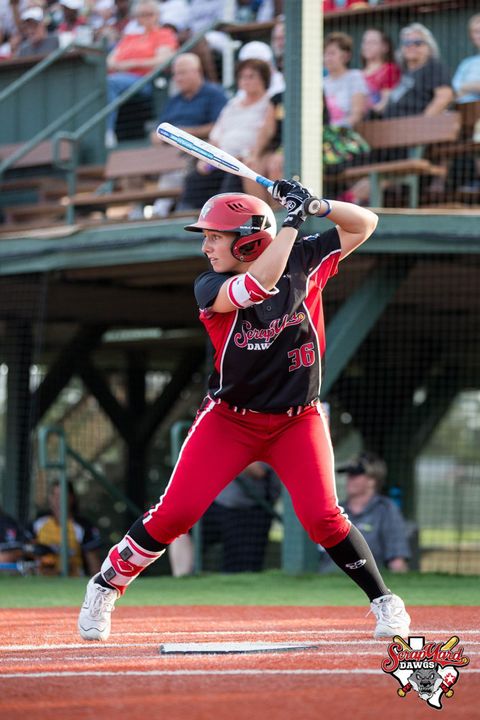 Emilee Koerner ('15) is ranked in the top five of three major NPF offensive categories as of July 15 for the third place Scrap Yard Dawgs