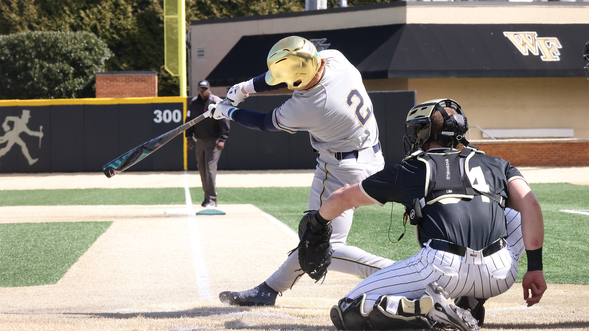 Irish Downed in Series Finale to Wake Forest Noah Coy at bat