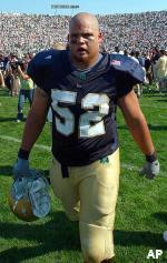 Jeff Faine, now a starting center with the Tampa Bay Buccaneers, returns to campus to serve as an honorary coach for the 80th Blue-Gold Spring Football Game.