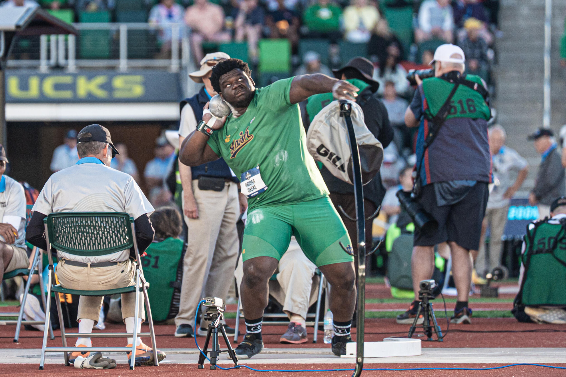 Okeke Finishes 18th in the Shot Put in Eugene Okeke Finishes 18th in the Shot Put in Eugene