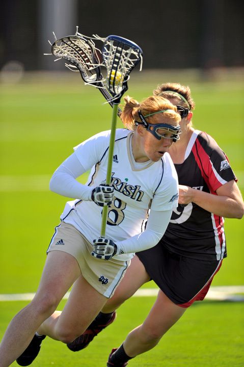 Senior midfielder Kaitlin Keena had two goals and two assists in Notre Dame's 13-12 loss at Stanford.