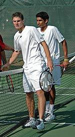 Bass, Parbhu Move Into Round Of 16 At ITA National Indoors Senior Stephen Bass and junior Sheeva Parbhu.
