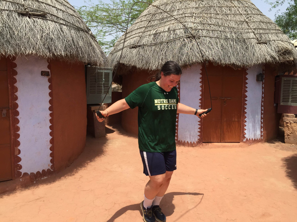 Kiley Adams in India