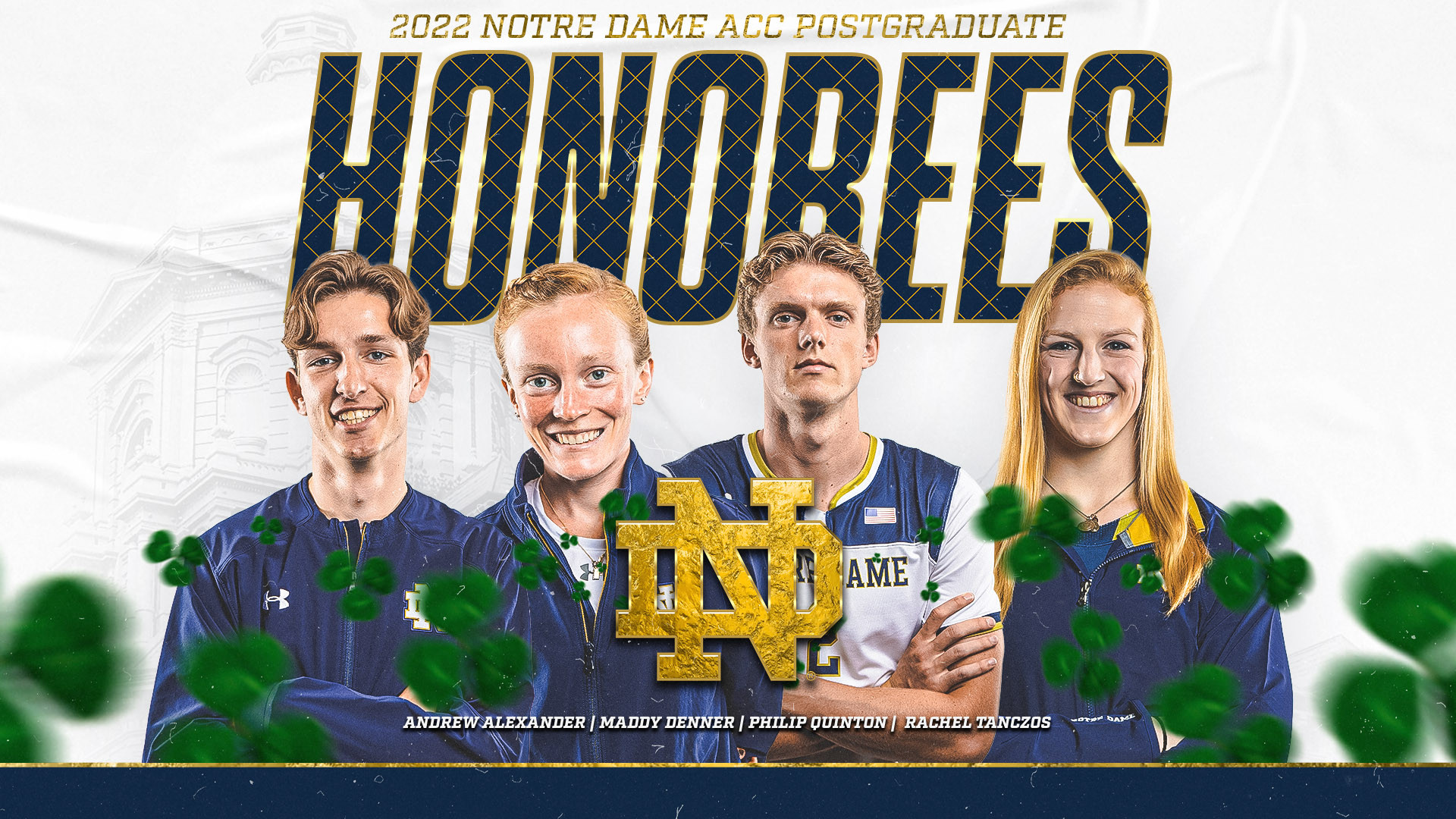 Four Irish Earn ACC Postgraduate Scholar Awards Four Irish Earn ACC Postgraduate Scholar Awards