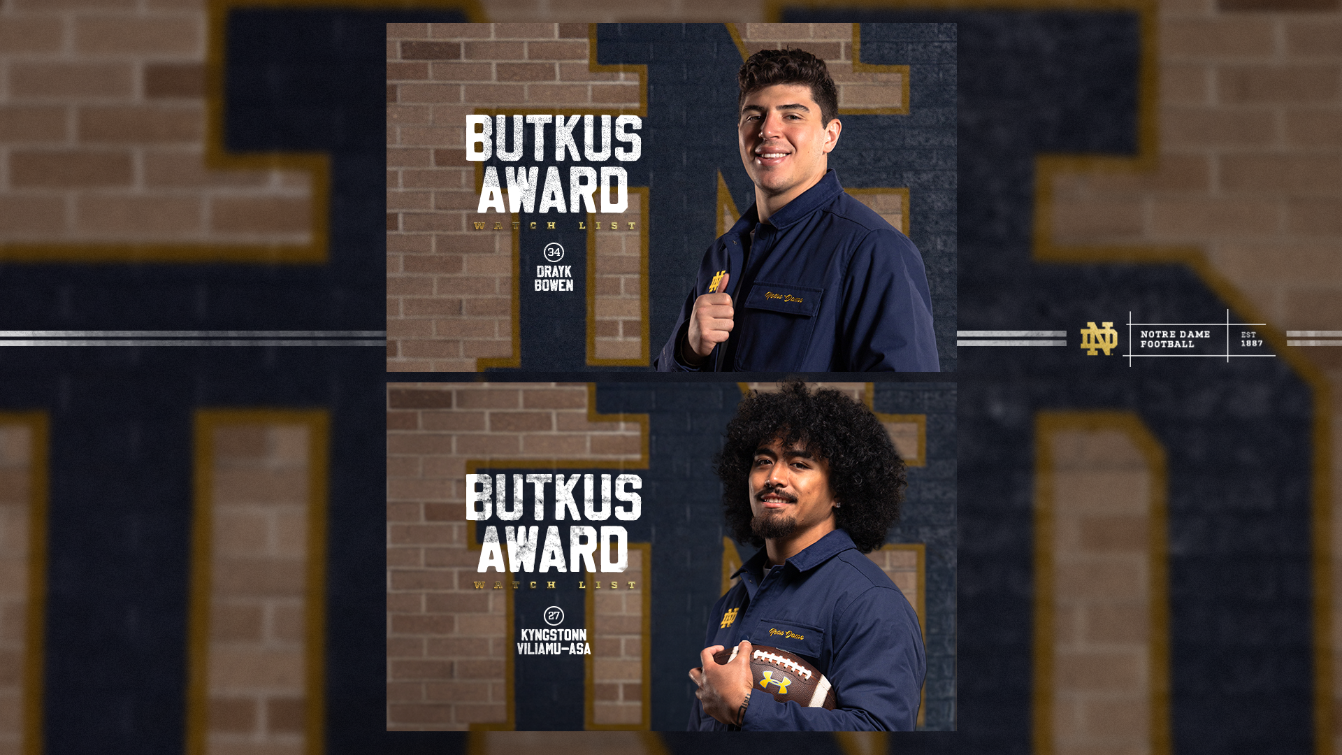 Bowen, Viliamu-Asa Land on Butkus Award Watch List Bowen, Viliamu-Asa Land on Butkus Award Watch List