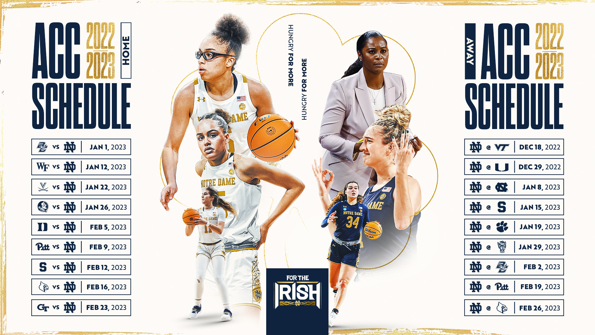 Irish finalize 2022-23 ACC schedule Irish finalize 2022-23 ACC schedule