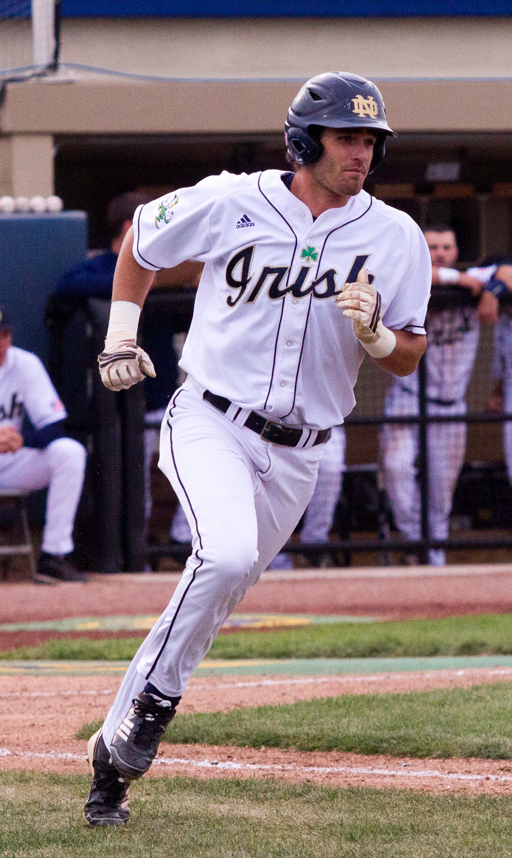 Rutgers Evens Series With Irish Baseball Following 11-6 Victory Junior CF Charlie Markson.