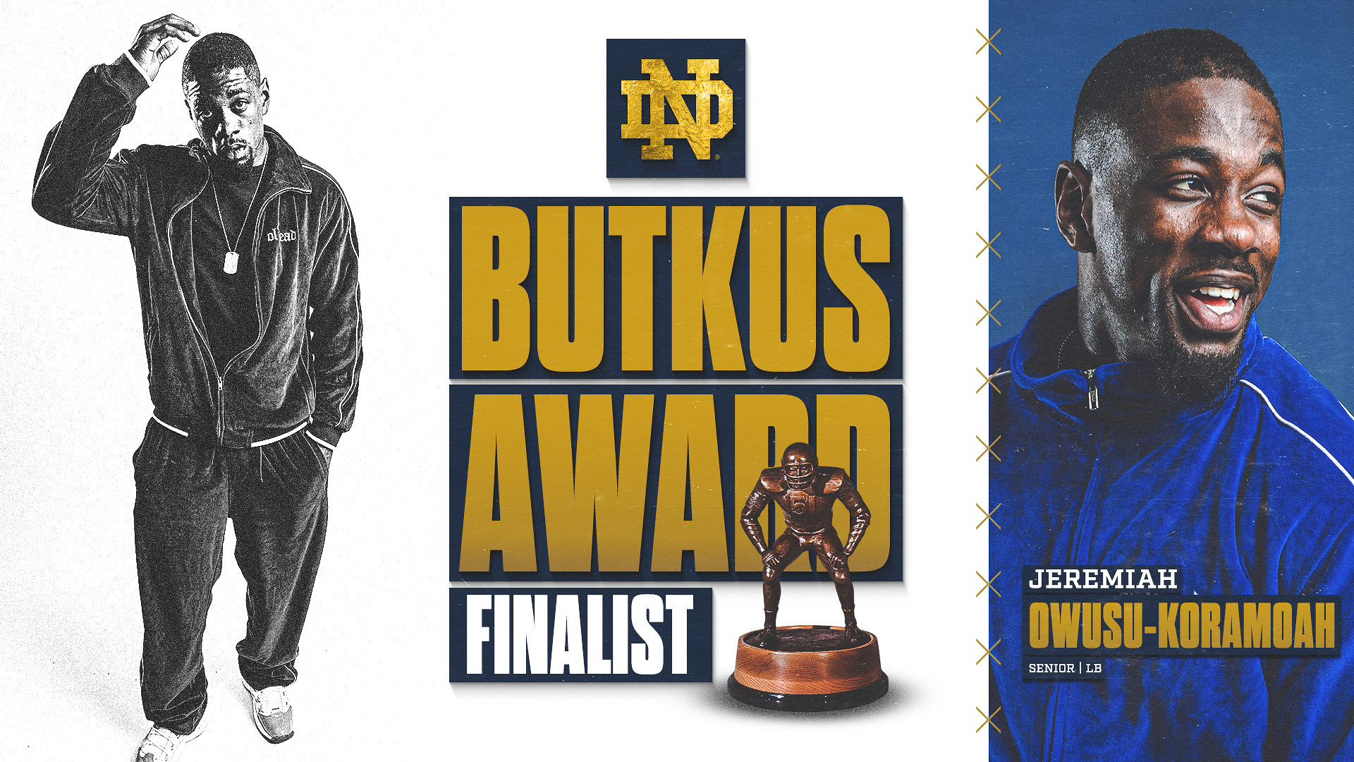 Owusu-Koramoah Named Butkus Award Finalist Owusu-Koramoah Named Butkus Award Finalist