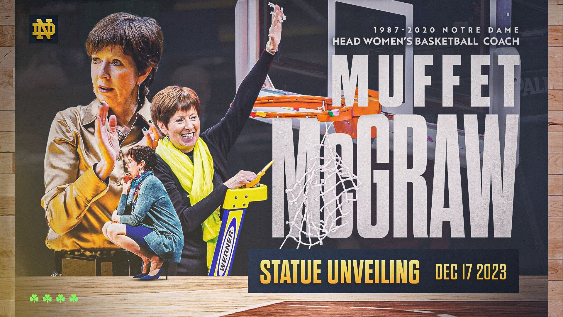 Notre Dame to Unveil Muffet McGraw Statue on Dec. 17 Notre Dame to Unveil Muffet McGraw Statue on Dec. 17