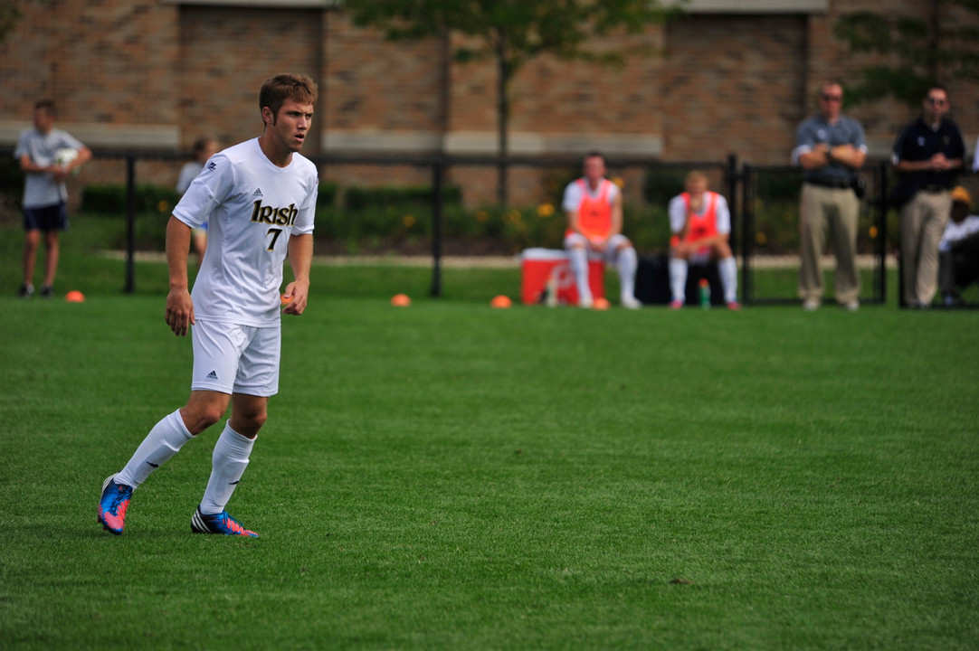 Junior forward Alex Priede and the Irish offense rank sixth nationally by averaging 2.4 goals per game.