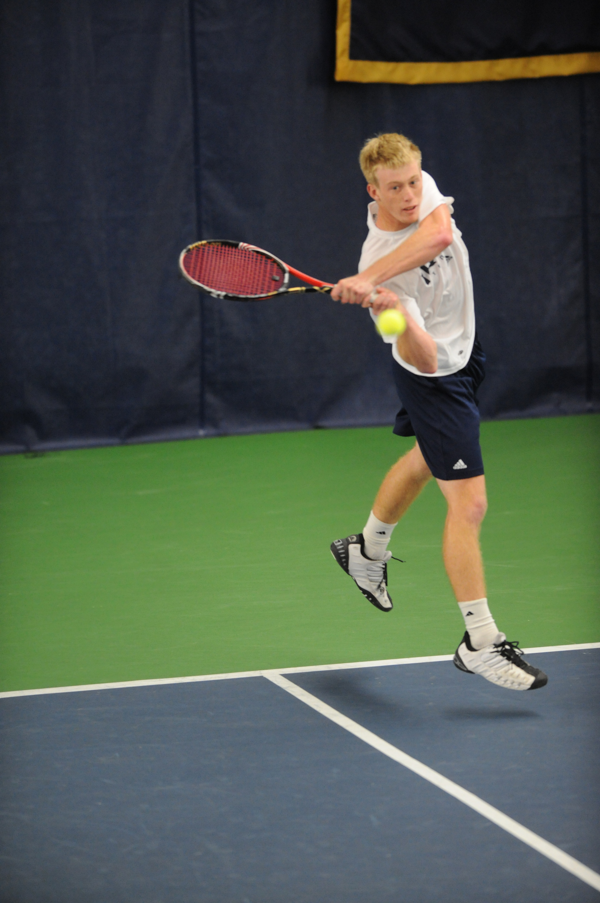 Irish Drop 9-1 Decision To No. 1 Virginia Junior Casey Watt played a tough three-set match (5-7, 6-3, 6-2) against No. 3 ranked Alex Domijan.