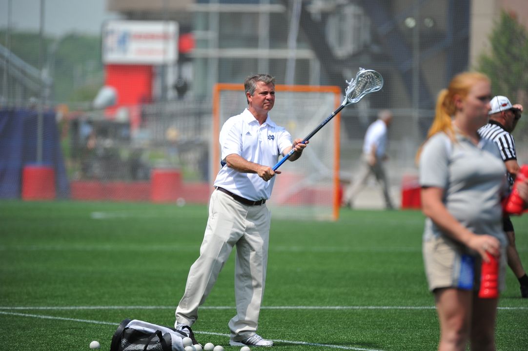 Head coach Kevin Corrigan and his Irish squad are helping the growth of lacrosse in Indiana.