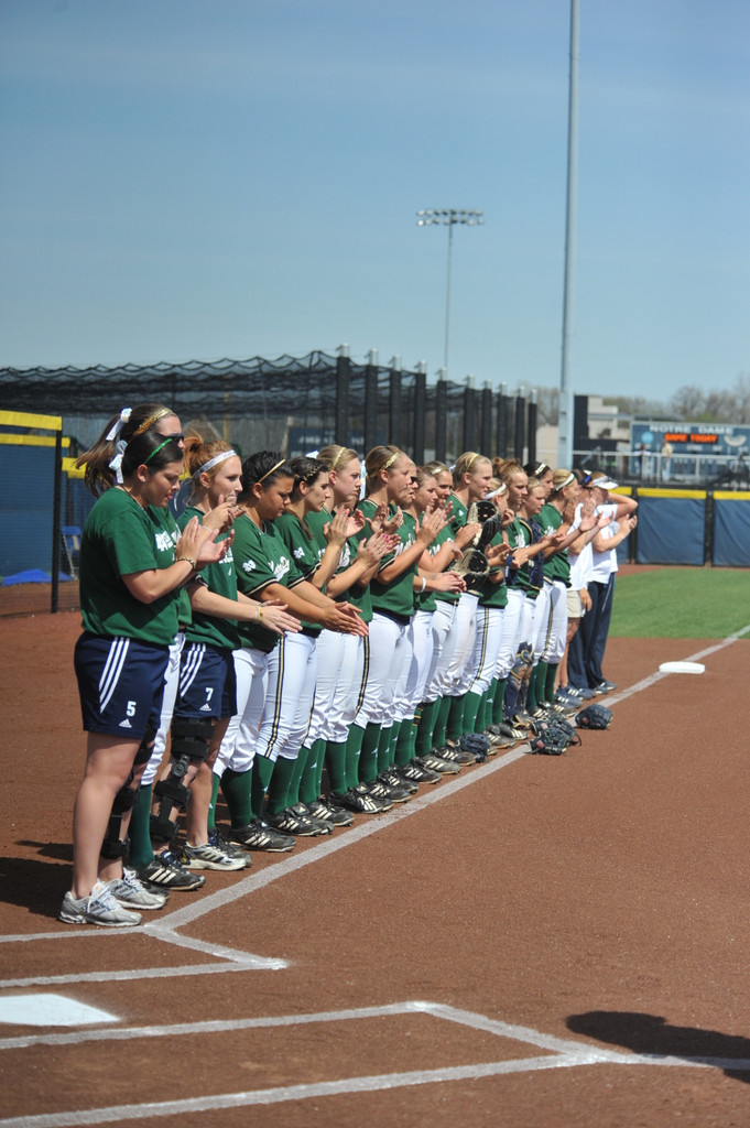 Notre Dame and Louisville Split Doubleheader