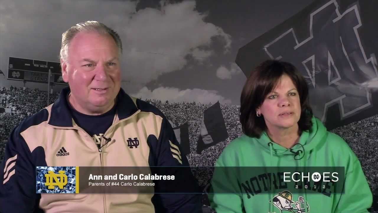 2012 Notre Dame Football Awards Show - Senior Parents Video