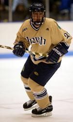 Notre Dame captain T.J. Jindra and his teammates meet the University of Waterloo on Friday, Oct. 14 for a 7:35 p.m. game at the Joyce Center.
