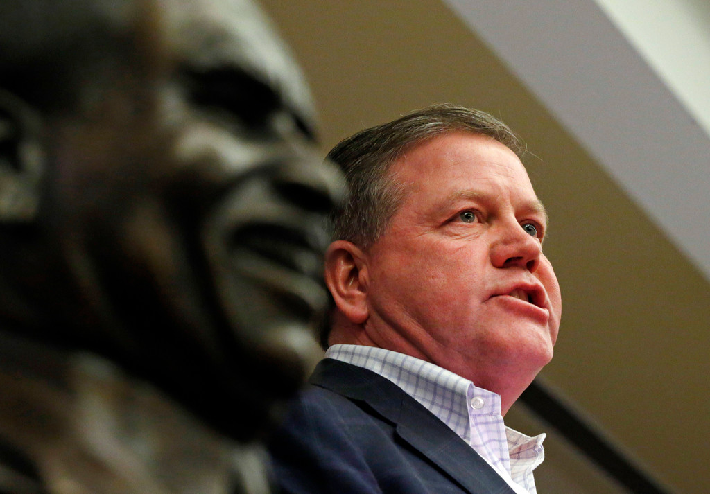 Eddie Robinson Award Trophy Presentation