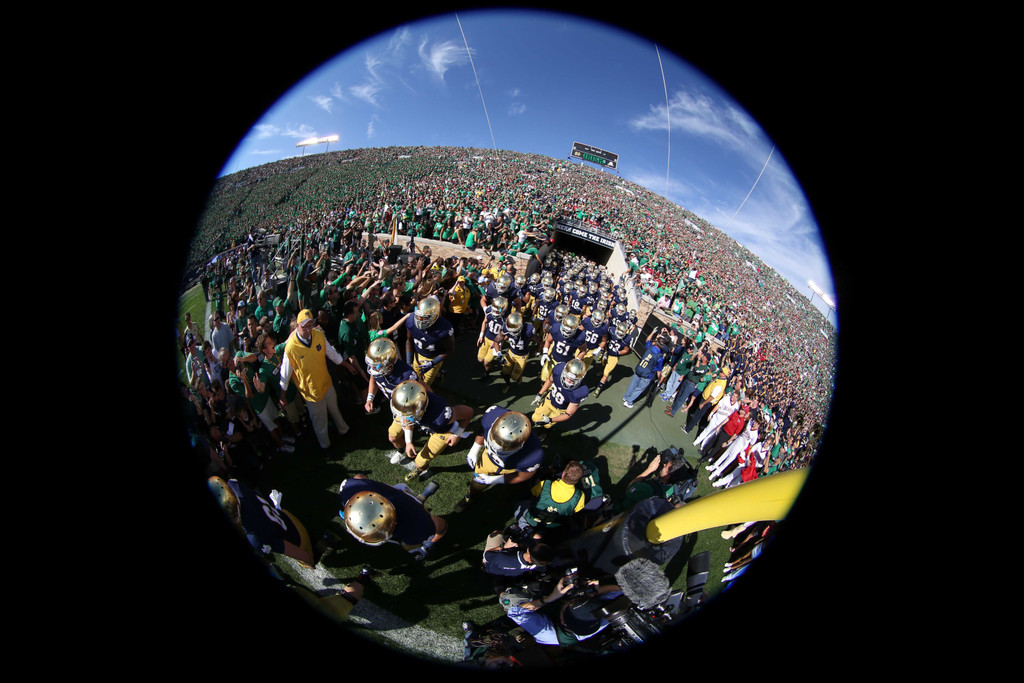 No. 22 Notre Dame vs. No. 14/12 Oklahoma (USATSI)