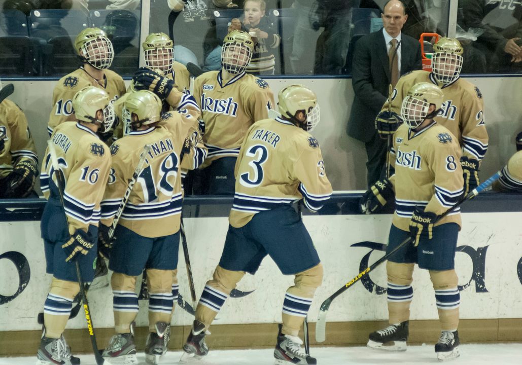 Notre Dame Men's Ice Hockey Sweeps Lake Superior State 12-01-2012