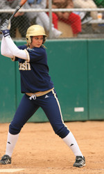 Notre Dame Softball Drops Game Two Of Tiger Invitational Freshman Heather Johnson went three-for-five in her first two games with the Irish
