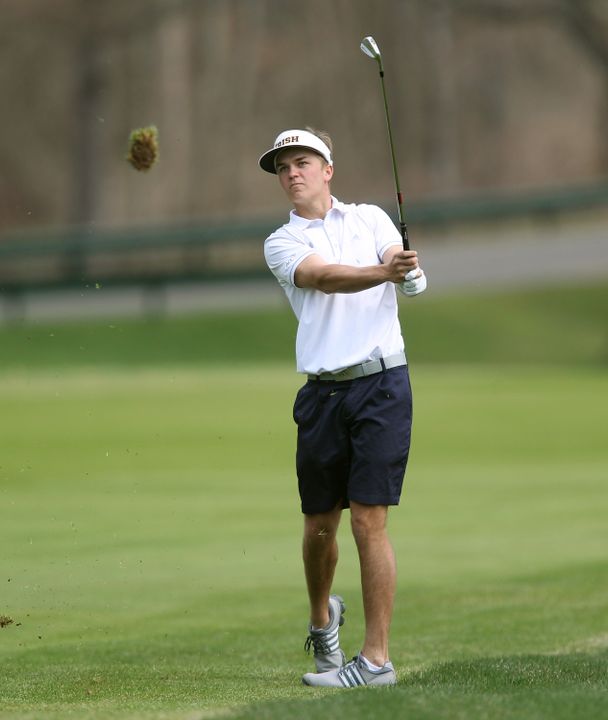 Junior Cory Sciupider fired the low Notre Dame round of the day, a five-under 66, during afternoon play at the Notre Dame Kickoff Challenge on Sunday