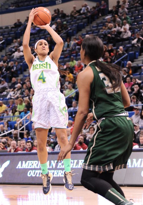 For the second consecutive season, Notre Dame senior guard/co-captain Skylar Diggins has been selected as one of four finalists for the Naismith Trophy, awarded annually to the national player of the year.