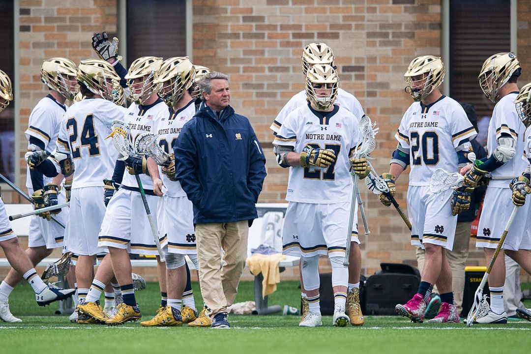 Head coach Kevin Corrigan has had the Irish sitting atop the lacrosse polls each of the last four weeks.,