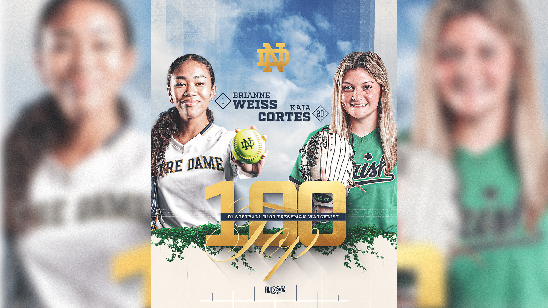 Irish Duo Named to D100 Freshman Watch List Irish Duo Named to D100 Freshman Watch List