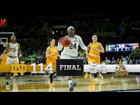 Notre Dame Women's Basketball Highlights vs. Valparaiso