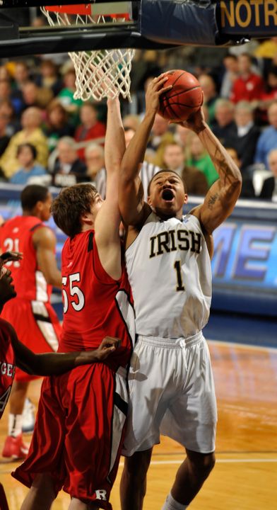 Senior forward Tyrone Nash and the Irish will look to improve to 16-0 at home this season.