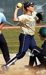 Challenging Weekend Lies Ahead For Softball Junior shortstop Sara Schoonaert and the Irish will play host to six games in four days at Ivy Field this weekend.
