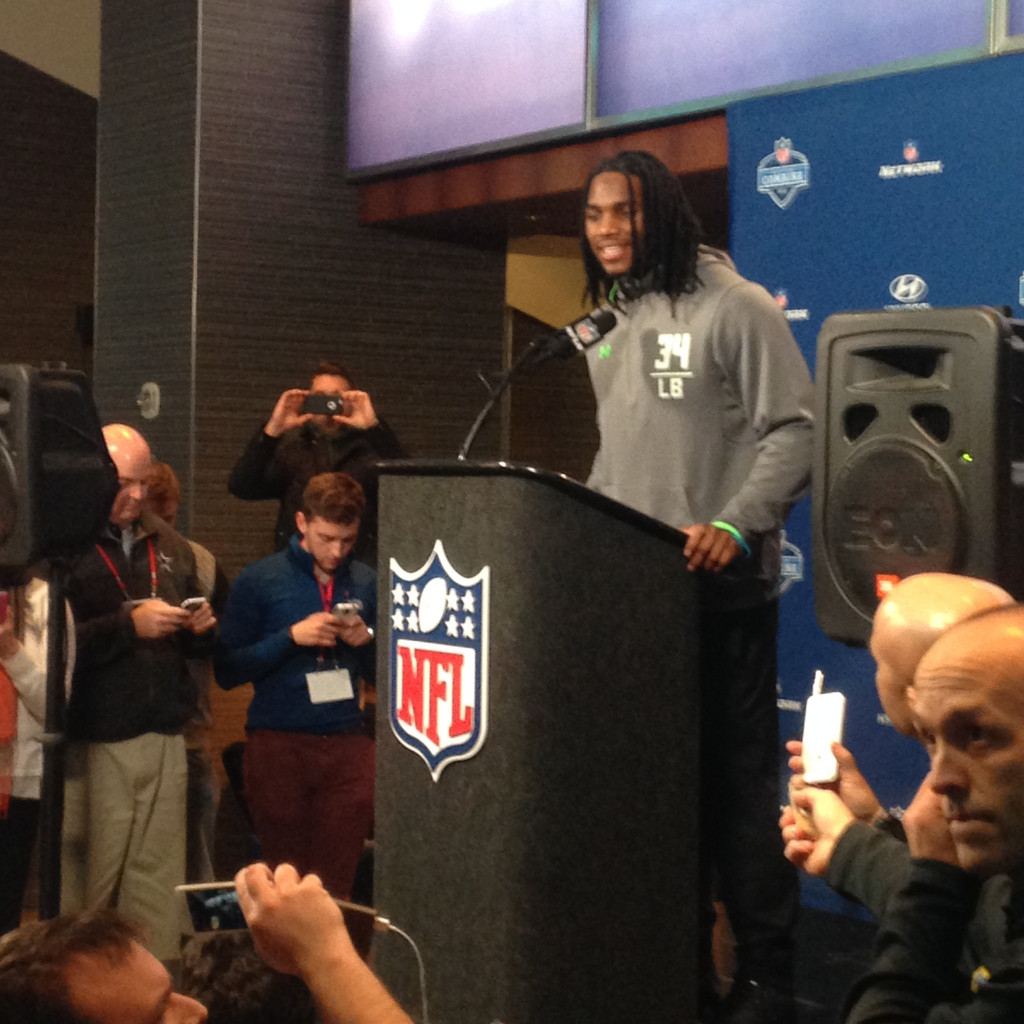 Notre Dame at NFL Combine