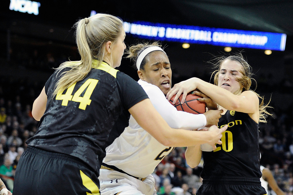 NCAA Elite Eight: ND WBB vs. Oregon (USATSI)