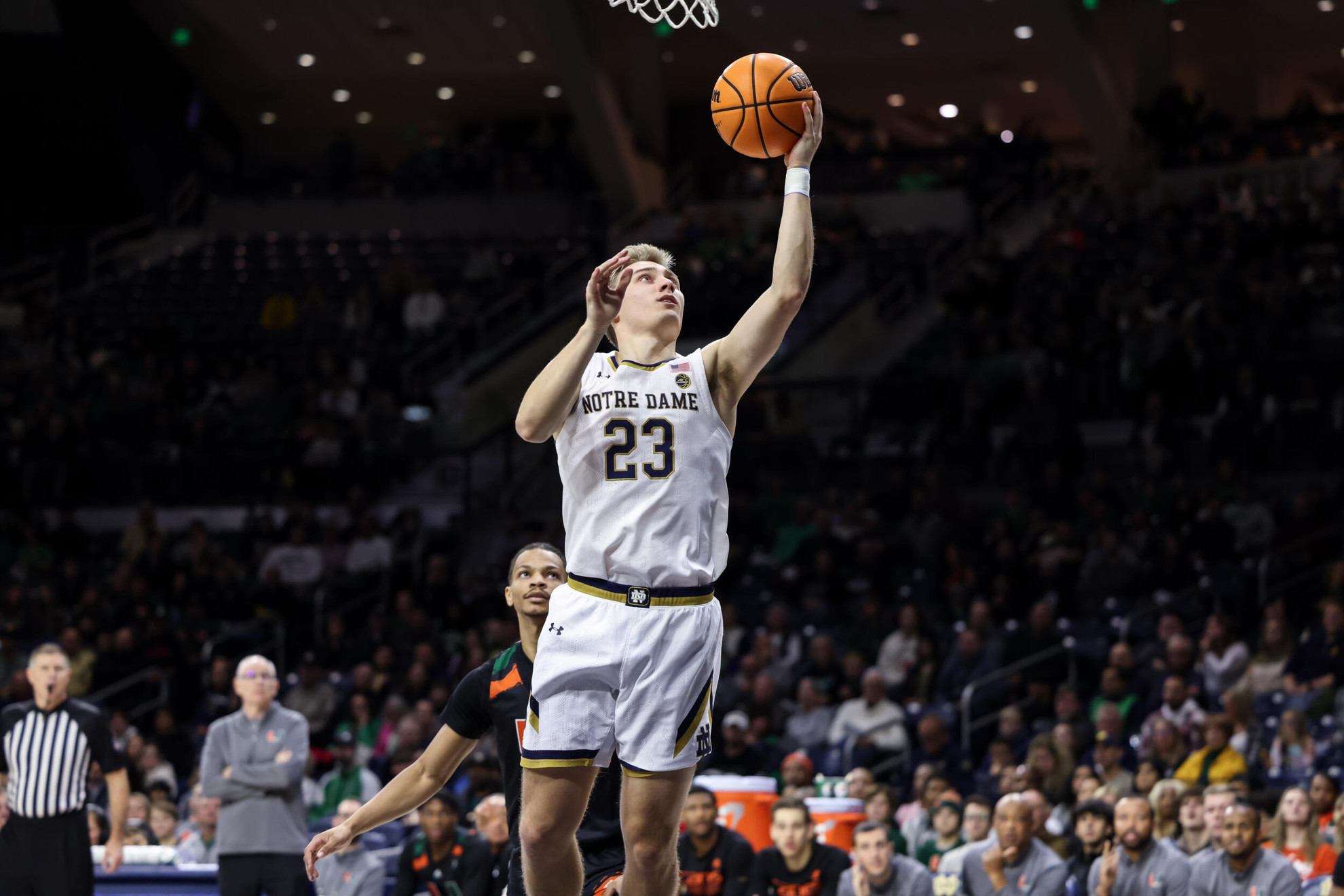Irish Couldn’t Push Through in 76-65 Loss to #14/16 Miami Irish Couldn’t Push Through in 76-65 Loss to #14/16 Miami