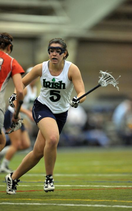 Sophomore Ansley Stewart had a career-best four-goal game in Notre Dame's 6-5 BIG EAST win over Cincinnati on Friday.