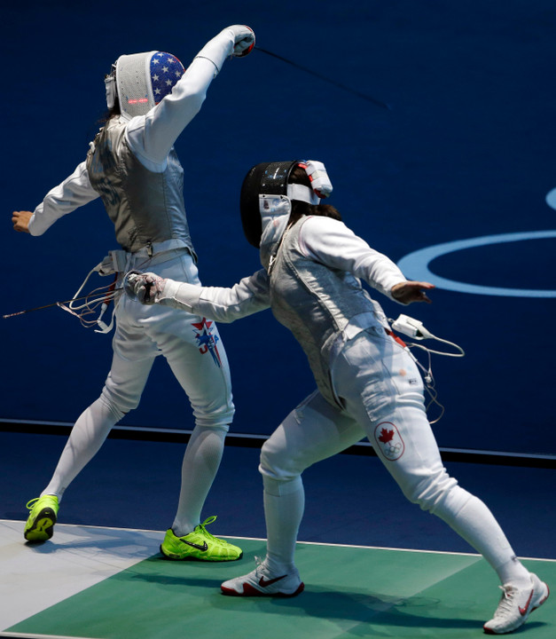 Lee Kiefer reached the Women's Individual Foil Quarterfinals on Saturday (AP)