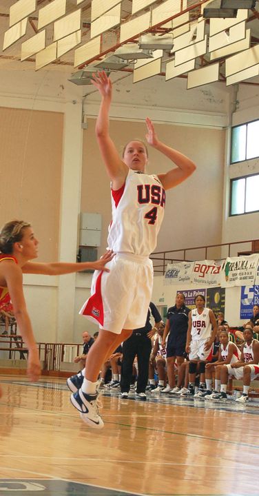 Notre Dame rising sophomore guard Melissa Lechlitner stuffed the stat sheet to the tune of eight points, five assists, four steals and four rebounds in 21 minutes as the United States toppled Slovakia, 84-60 at the U19 World Championships on Wednesday in Bratislava, Slovakia.