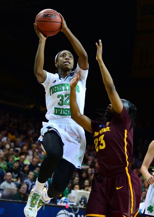 Jewell Loyd has scored more points in her first two seasons at Notre Dame (1,078) than any other player in the program's 37-year history.