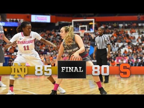 Top Moments - Notre Dame Women's Basketball vs. Syracuse